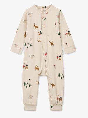 Liewood Birk Grow Schlafanzug Jumpsuit, Holiday / Sandy