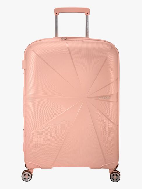 American Tourister StarVibe Spinner Resväska 70-77L, Metallic Peach