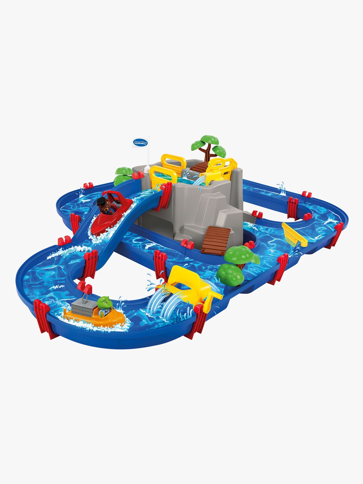 AquaPlay Mountain Lake Fyra Lekstationer Kanalsystem