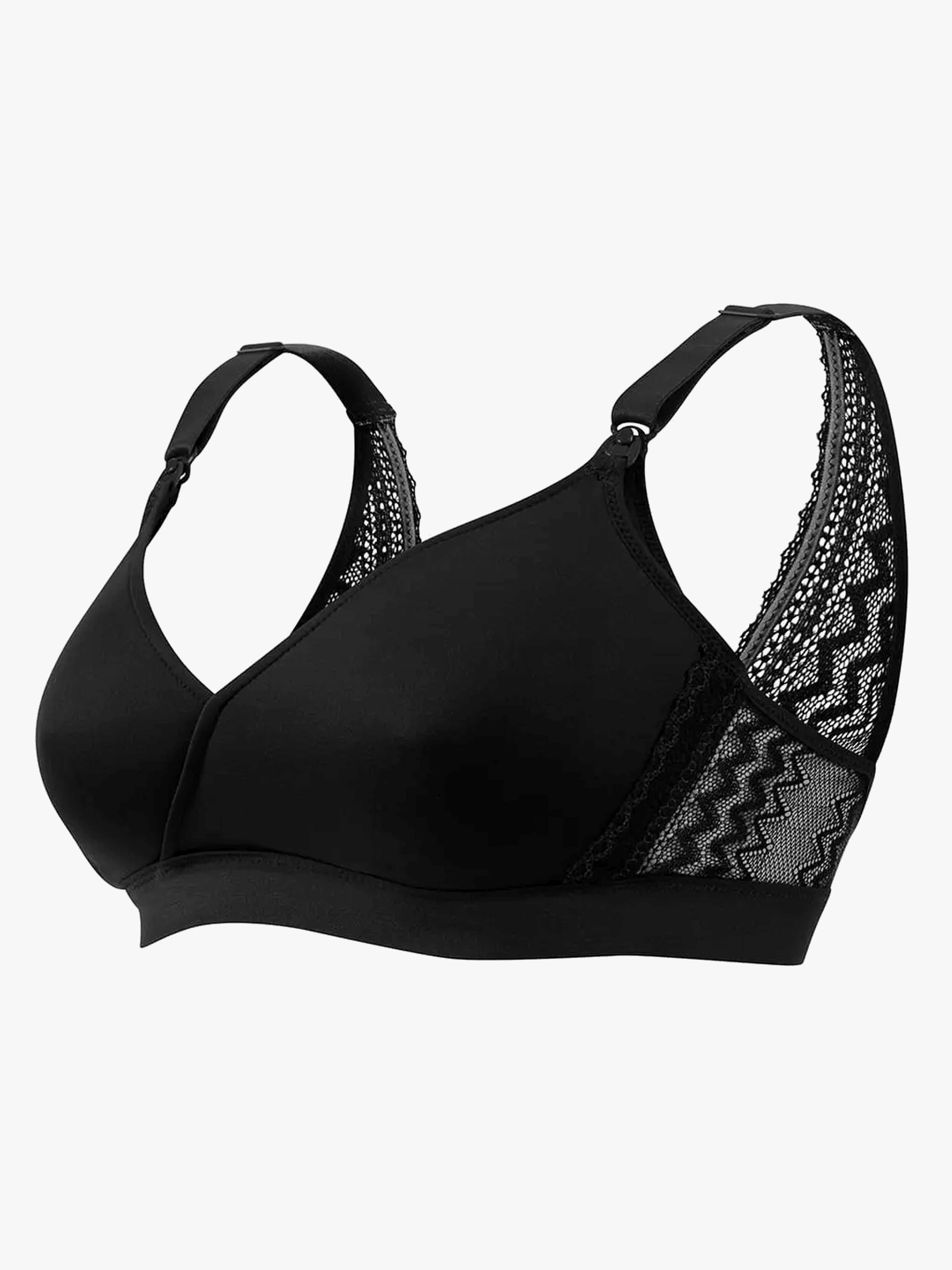 Cache Coeur SERENA Gravid/amnings-BH, Black, 85C/D