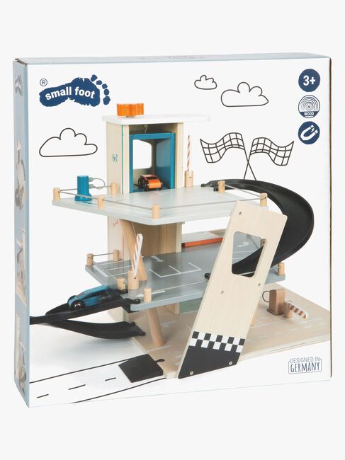 Small Foot Bilgarage med Två Bilar