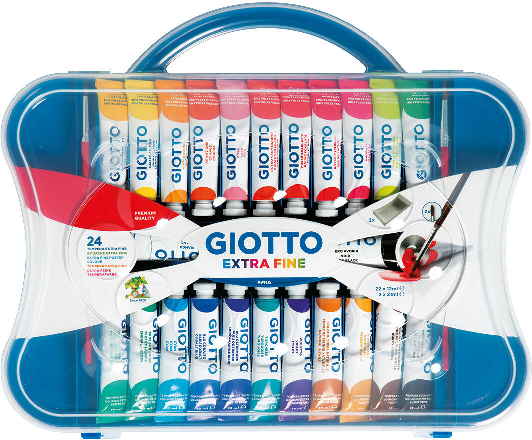 Giotto Extra fine poster paint tubes Färger 12 ml 24-pack Flerfärgad