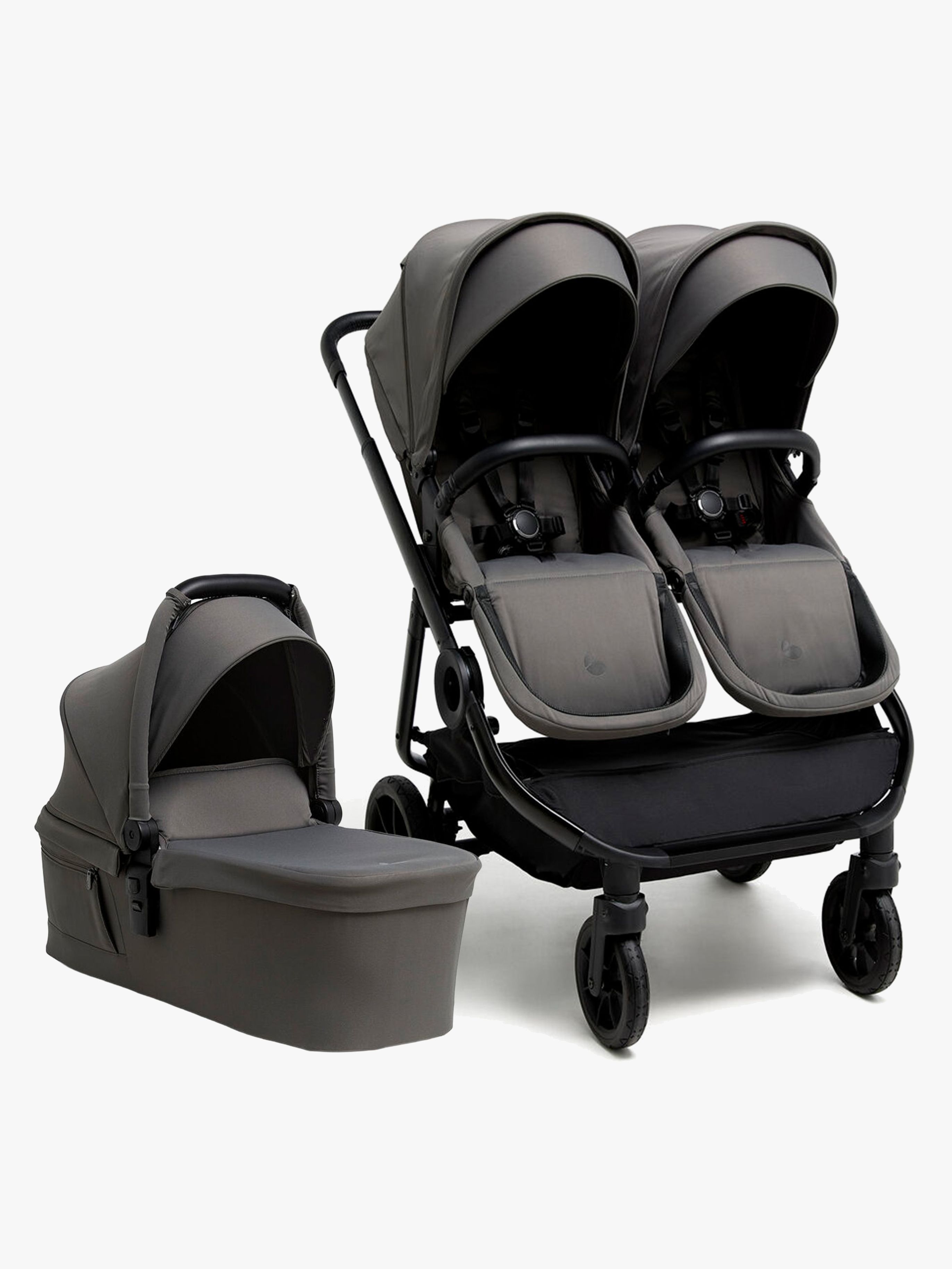 Beemoo Pro Twin 2 Syskonvagn – hopfällbar duovagn från nyfödd till 4 år