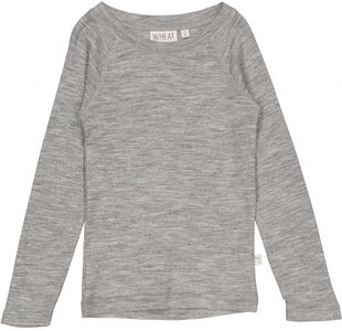 Wheat Långärmad T-Shirt, Melange Grey