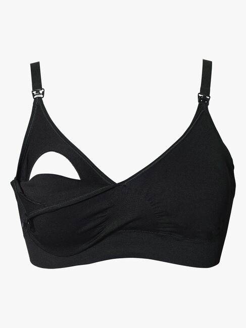 Boob Amnings-BH T-Shirt Fast Food Svart