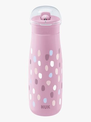NUK Mini-Me Flip Flaska, Purple Dots