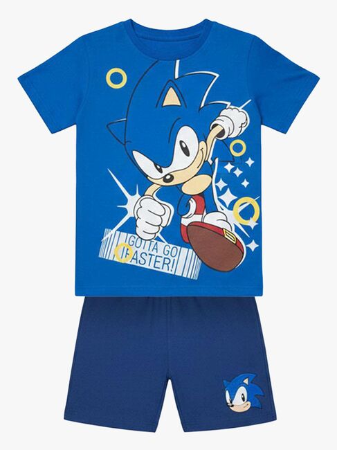 Sonic T-shirt & Shorts Set, Blå