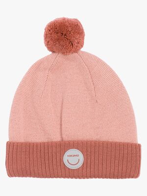 Viking Toasty Pom Pom Mütze Merinowolle, Rosa