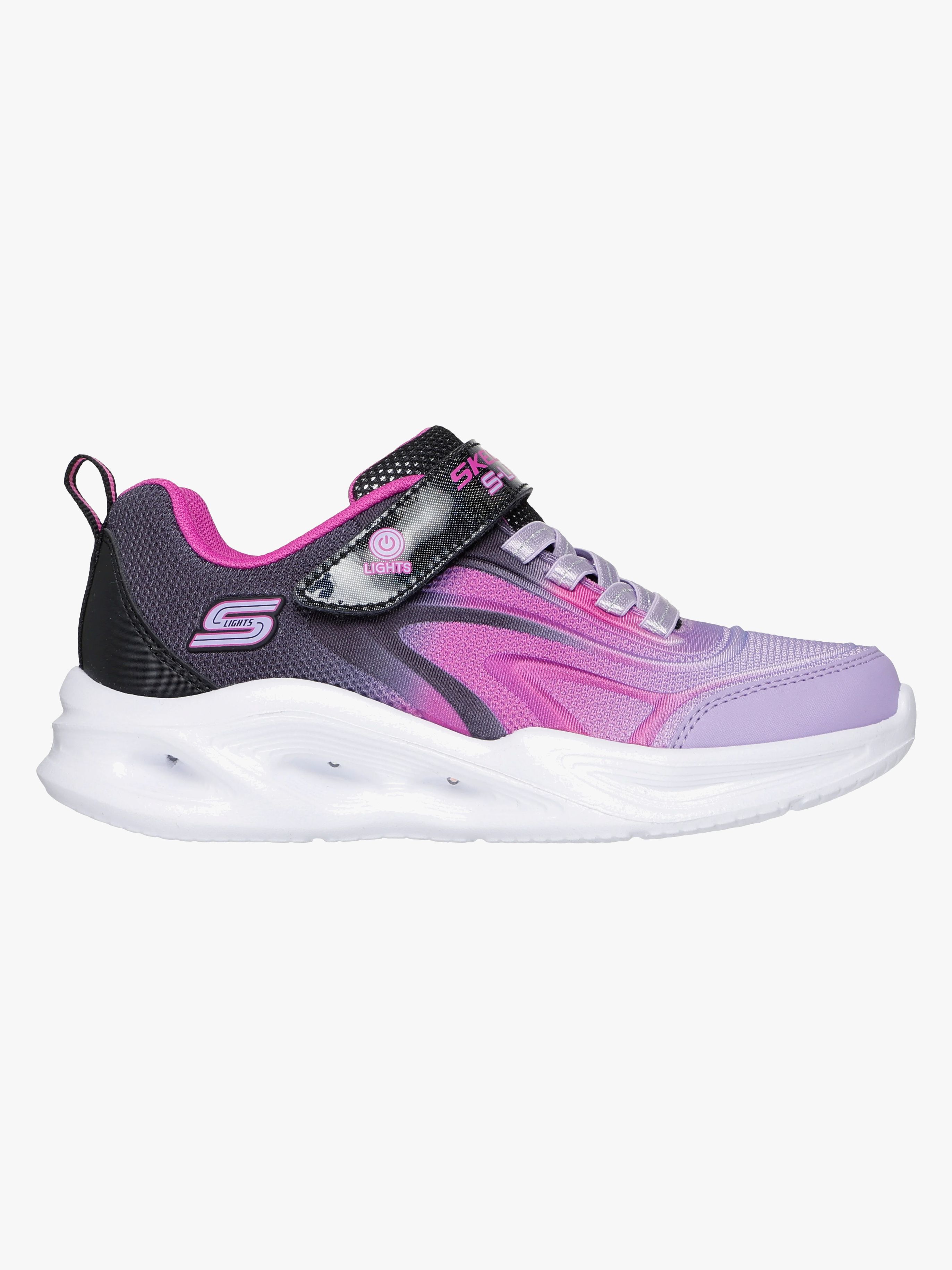 Skechers Sola Glow  Blinkande Sneakers, Black, 21