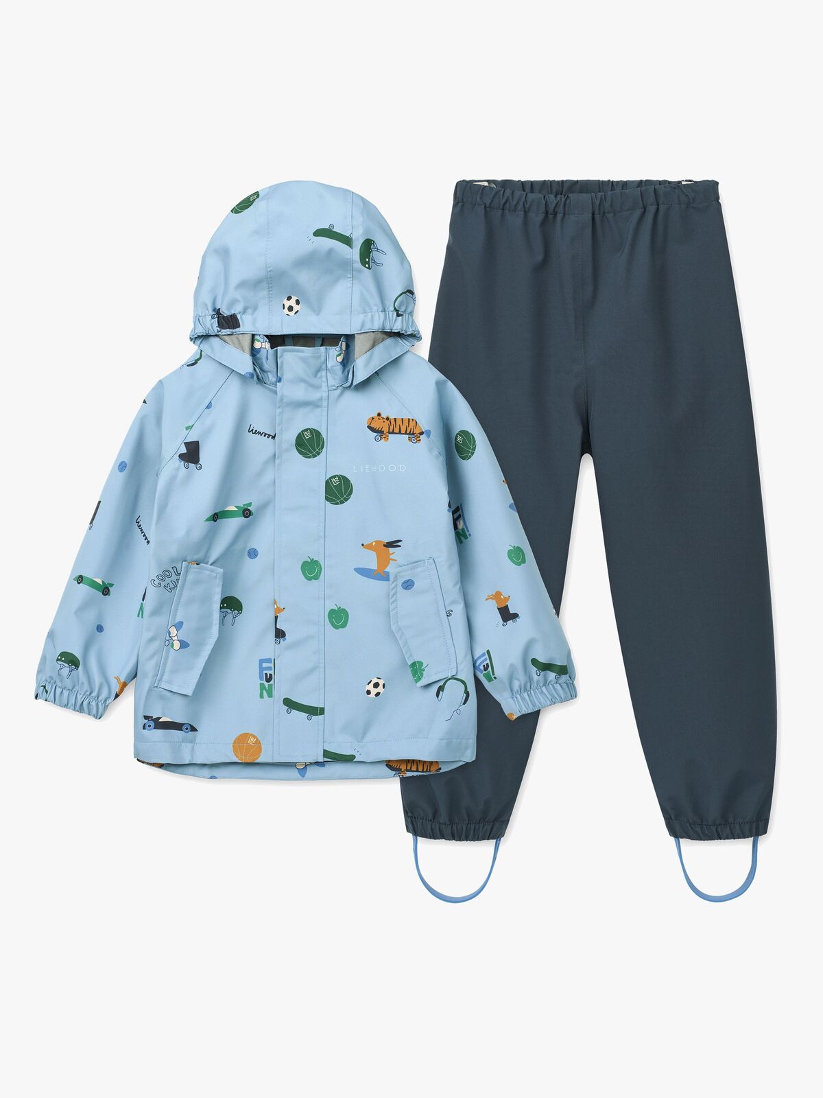 LIEWOOD Pedia Regnställ, Fun/Beach Blue