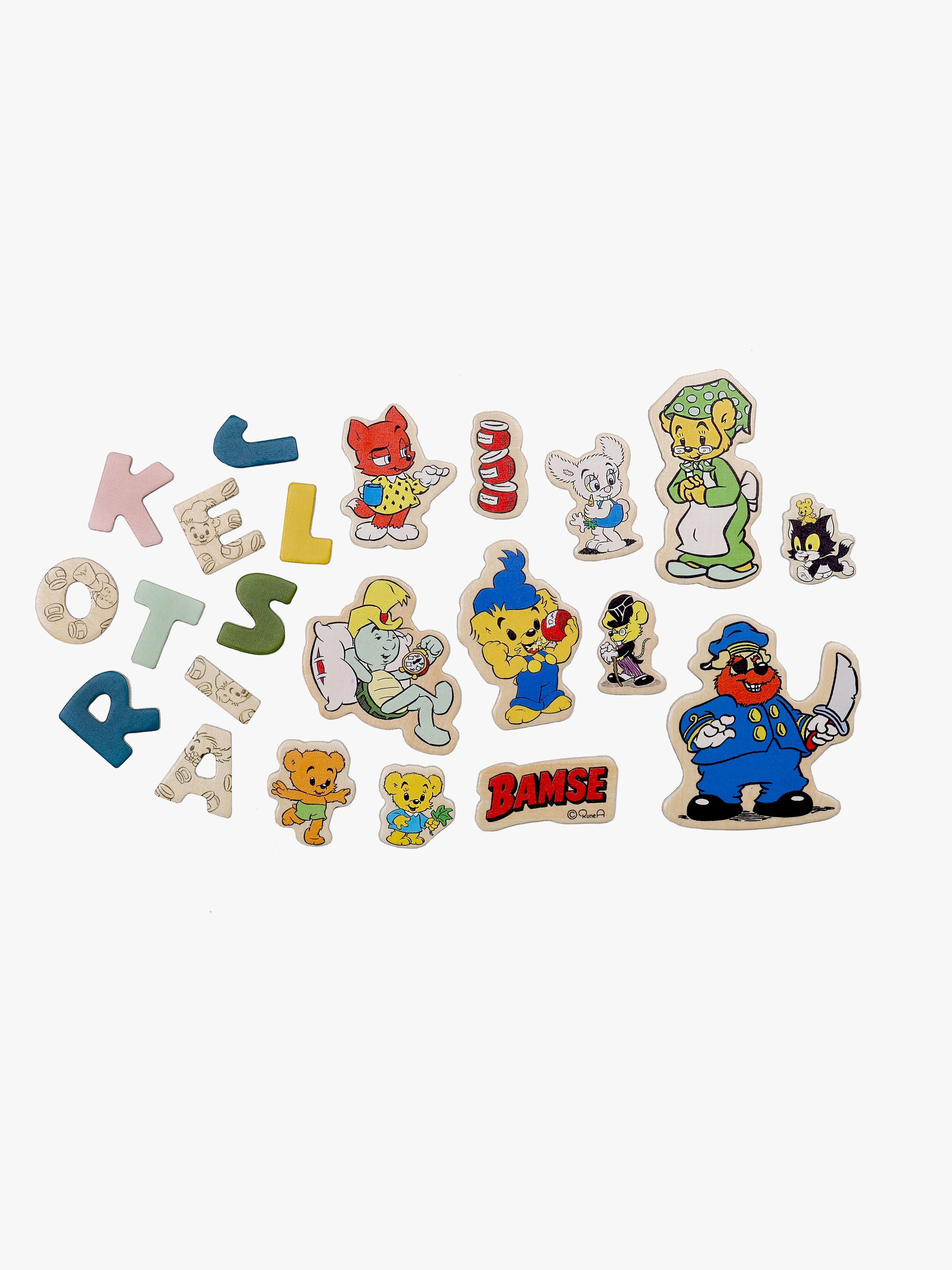 Bamse Magnetbokstäver och Figurer