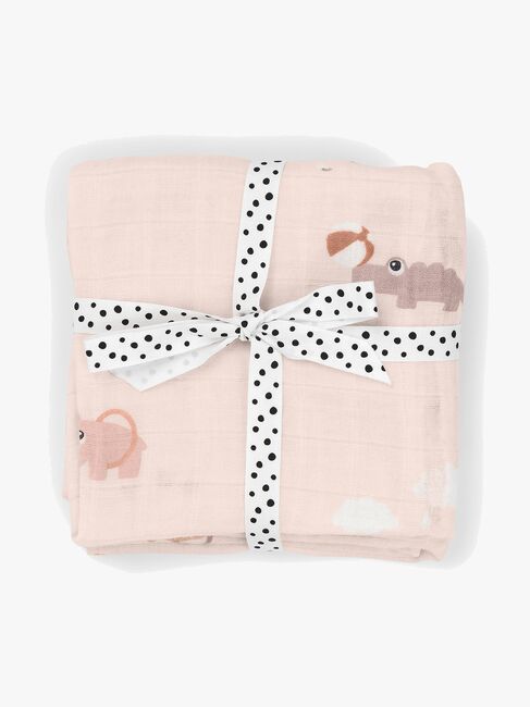 Done By Deer Playground Muslinfilt 2-Pack, Powder