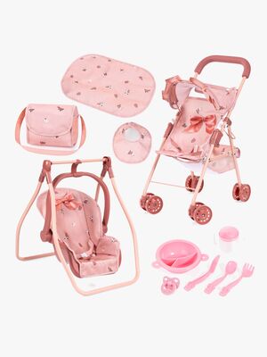 Bayer Design Dukkevogn Buggy Set, Rosa