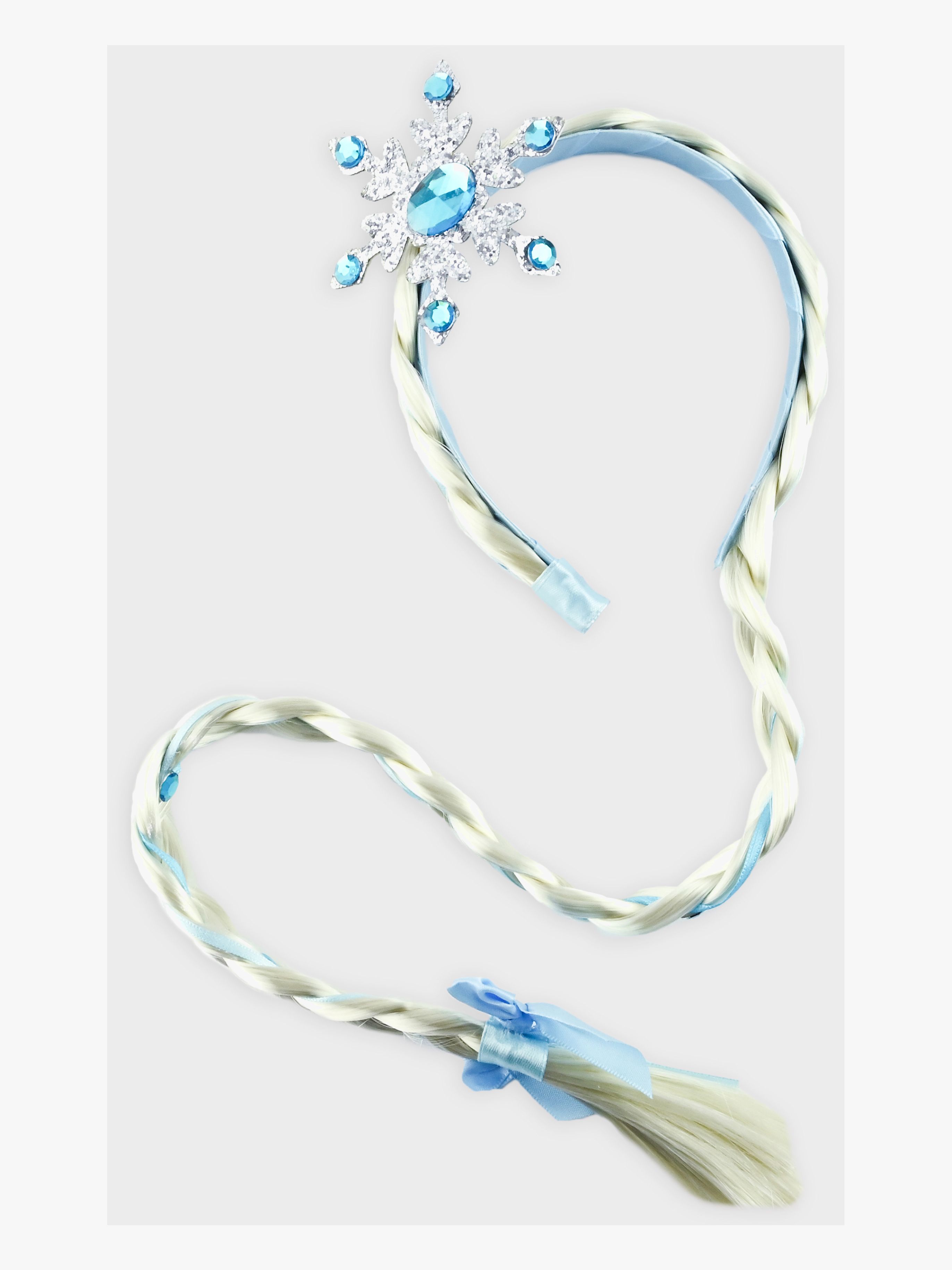 Den Goda Fen Utklädnad Isprinsessa Diadem med Fläta 70 cm