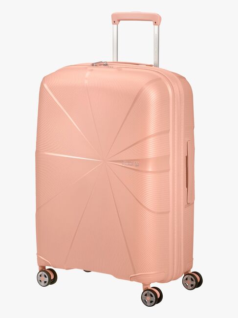 American Tourister StarVibe Spinner Resväska 70-77L, Metallic Peach
