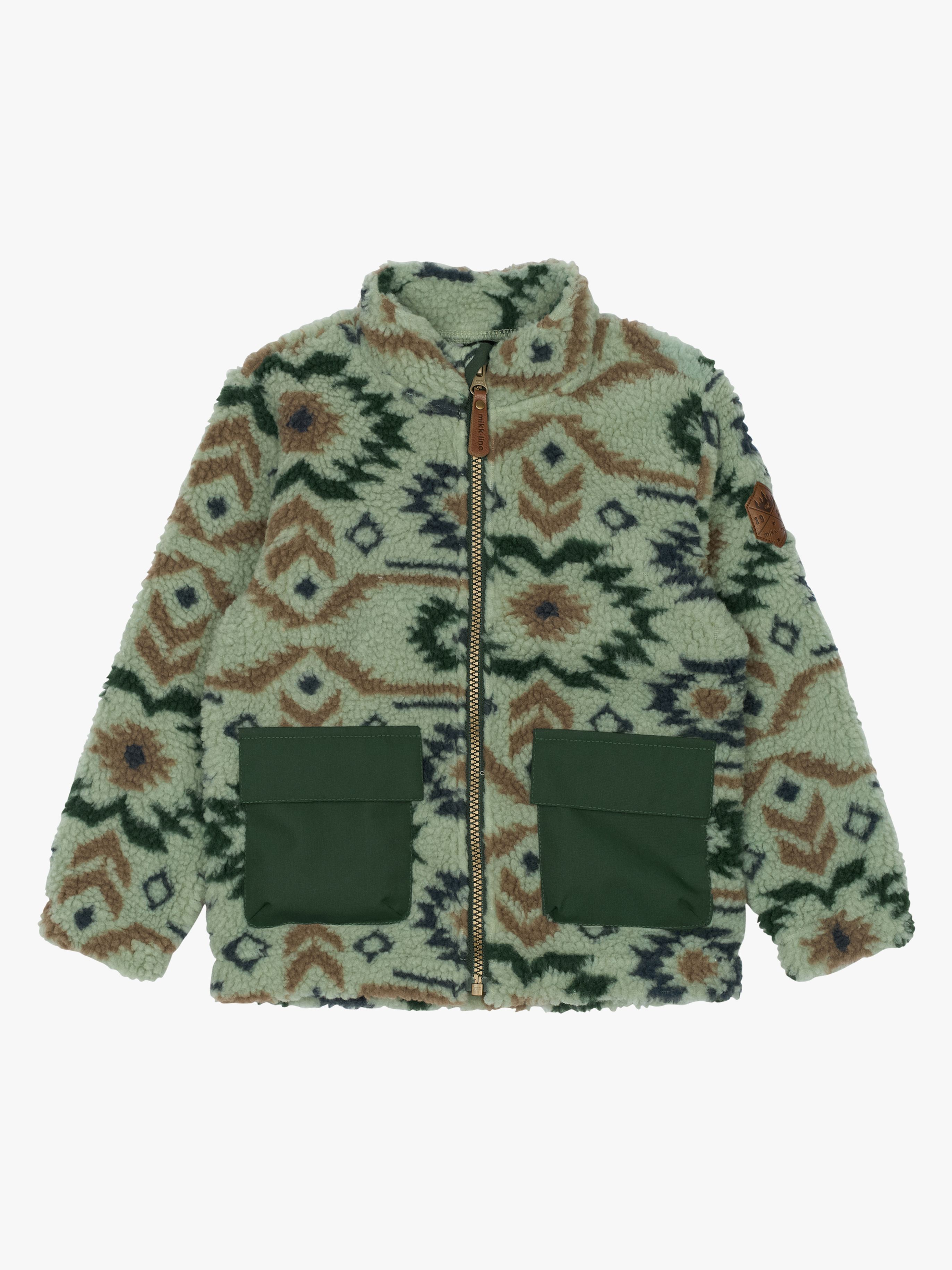 Mikk-Line Teddyjacka, Balsam Green, 128