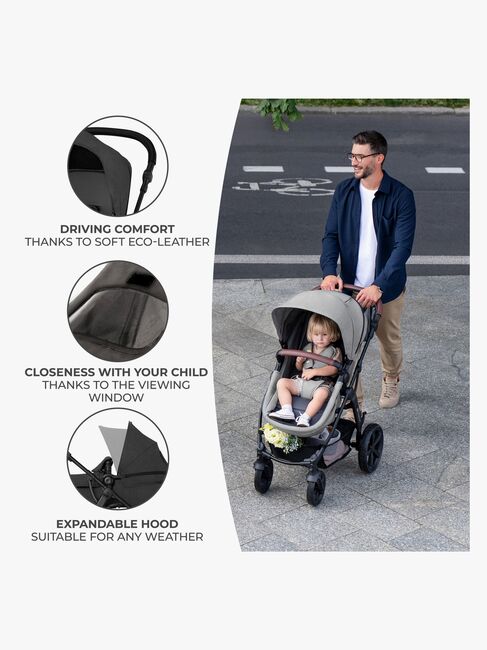 Kinderkraft MOOV CT 3-in-1 Mink Pro Kombivagn, Black