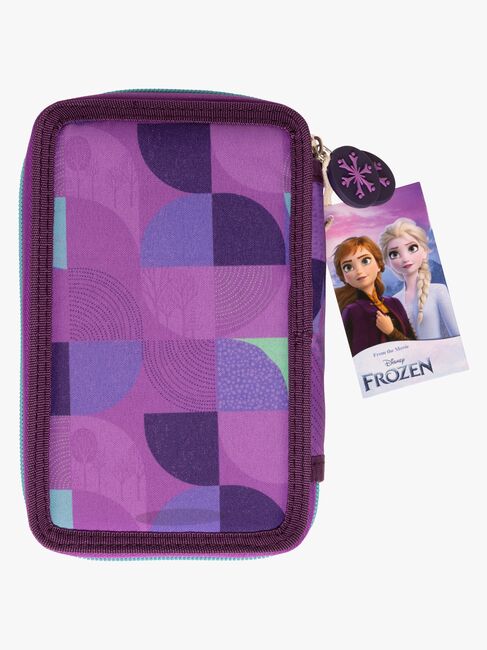 Disney Frozen Dubbelpennfodral, Lila