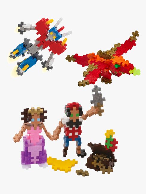 Plus-Plus Byggset med Basplatta & Tub Coola Figurer 4x100 Delar