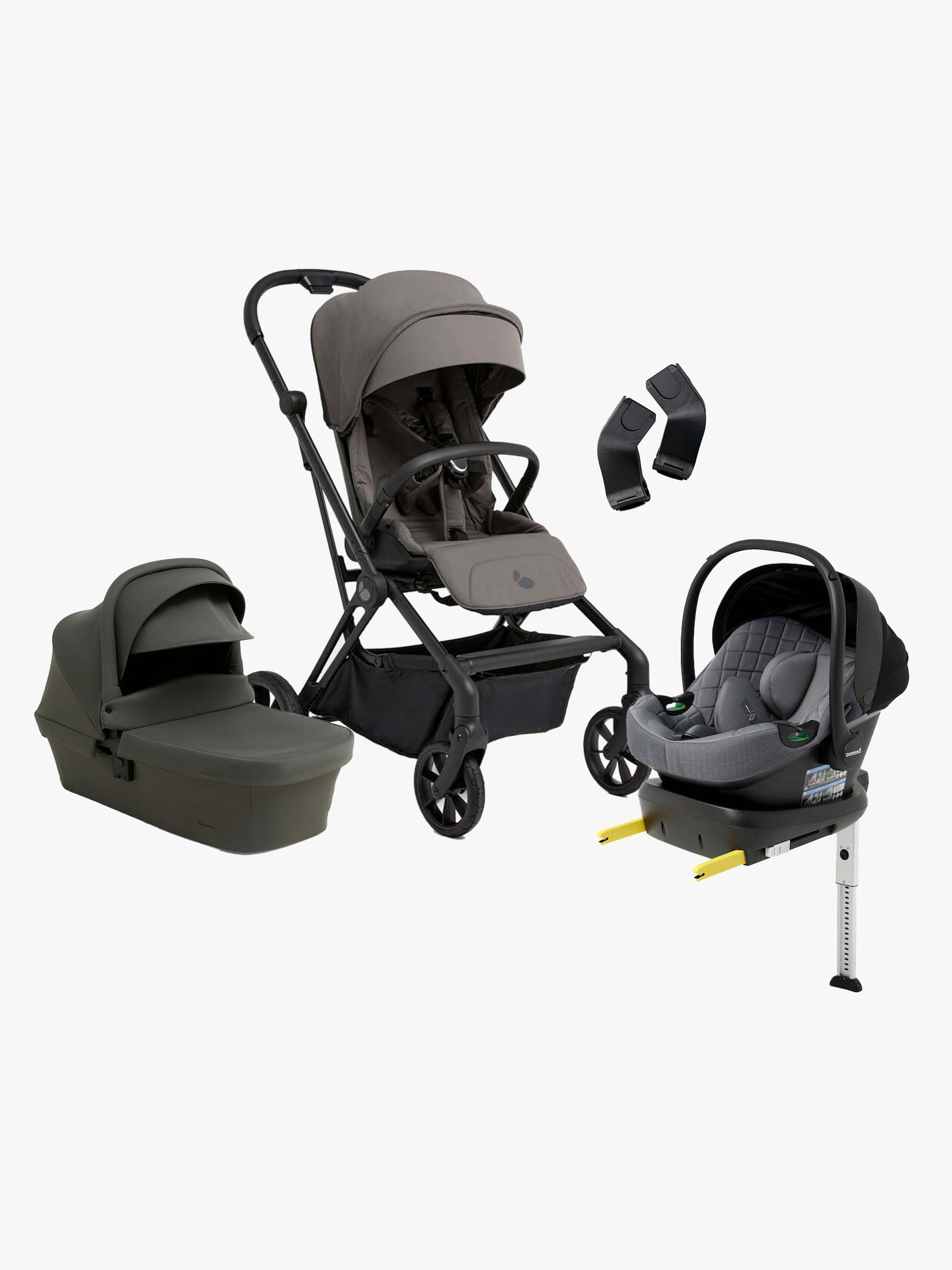 Beemoo Pro Twist Duovagn med babyskydd & bas – vändbar från nyfödd, 22 kg