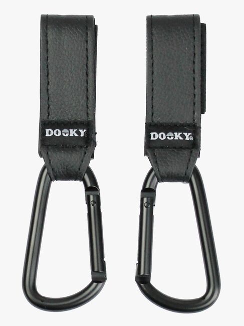 Dooky Barnvagnskrokar 2-Pack, Black