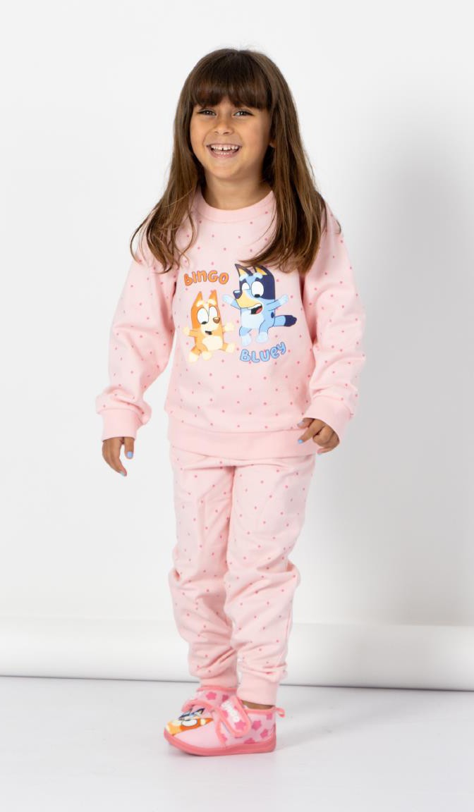 Bluey Tröja Och Byxor Set, Rosa
