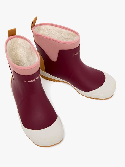 Nordbjörn Viskan Fodrade Gummistövlar, Rosa/Röd