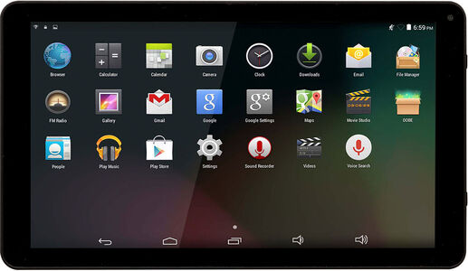 Denver TAQ-10252 Android tablet 10.1 tum Quad Core, Svart