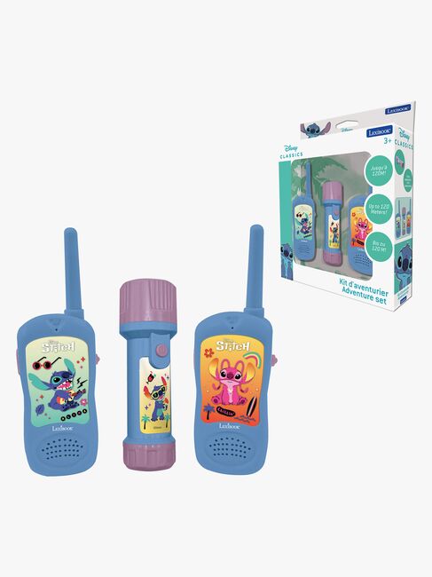 Disney Stitch Walkie-talkies & Ficklampa 120 m