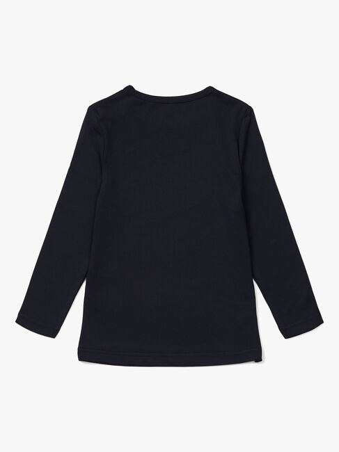 Hyperfied Long Sleeve Logo Top, Anthracite