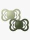 BIBS Supreme Napp 2-pack Latex Stl 1 Symmetrisk, Sage/Hunter Green