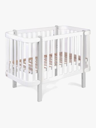 Yappy Kids Étude Spjälsäng, Vit/Grå