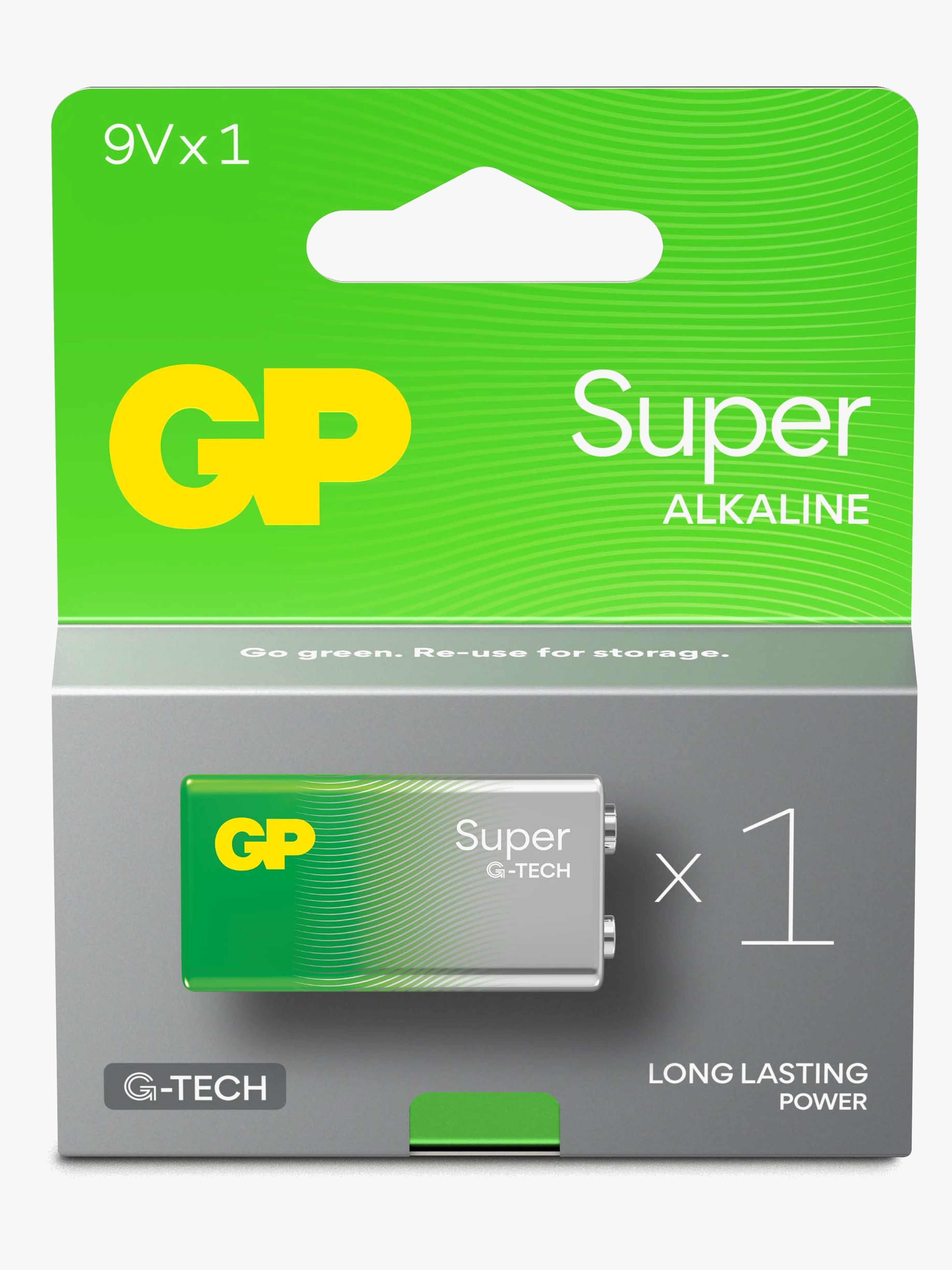 GP Super Alkaline G-TECH 9V Batteri 1-Pack