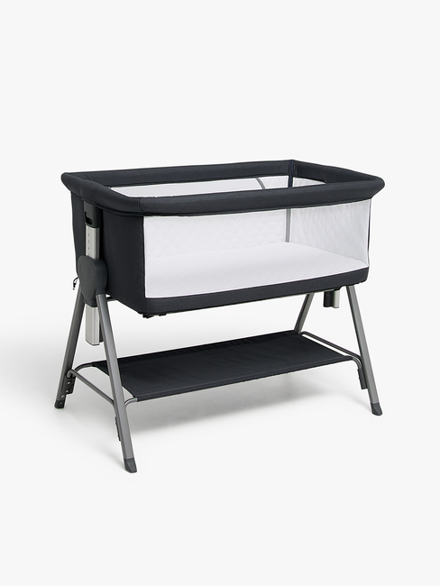 Beemoo CARE Every Bedside Crib, Deep Grey