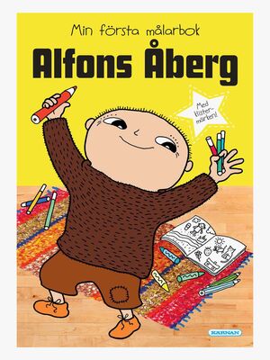 Kärnan Alfons Åberg Min Första Målarbok Med Klistermärken