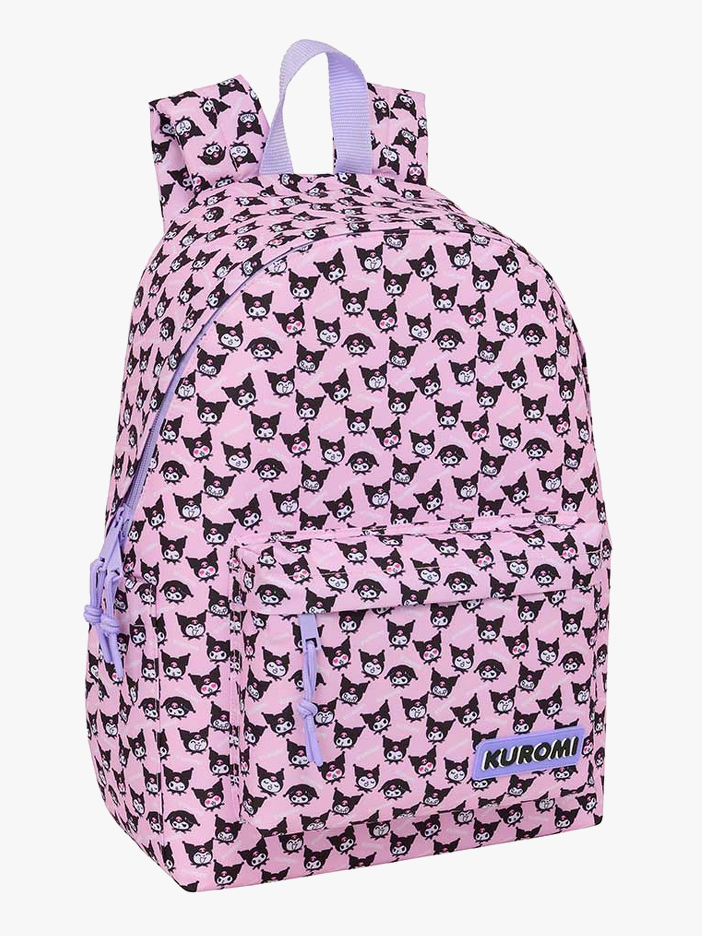 Hello Kitty Kuromi 14,1" Laptop Ryggsäck 17L, Lila/Rosa
