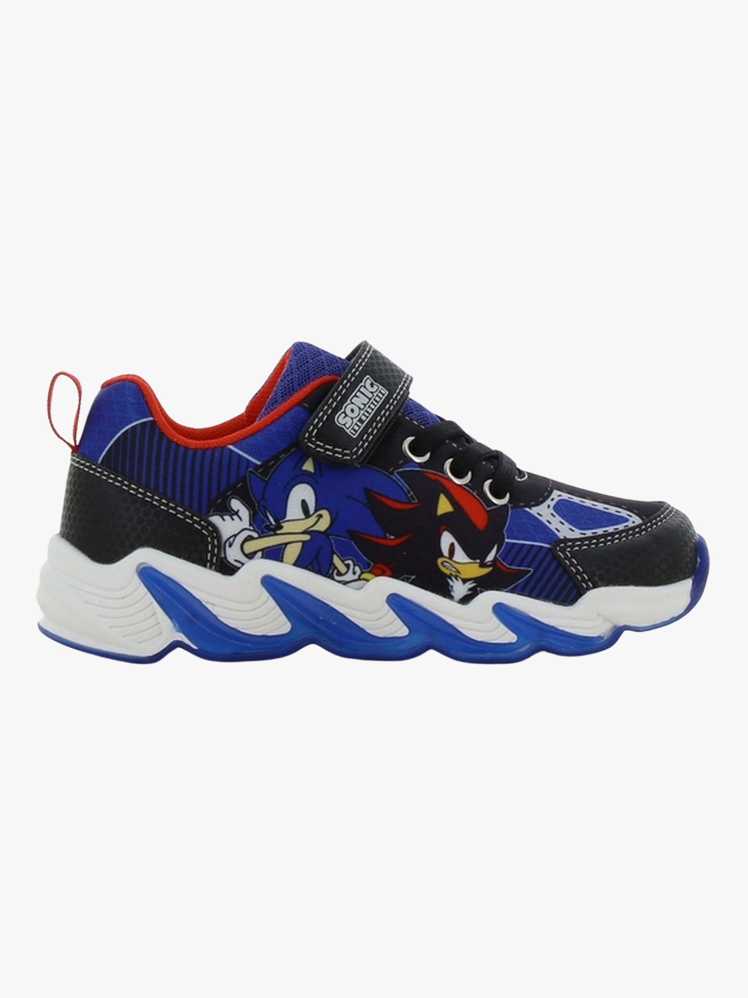Sonic Blinkande Sneakers, Black/Cobalt Blue, 33