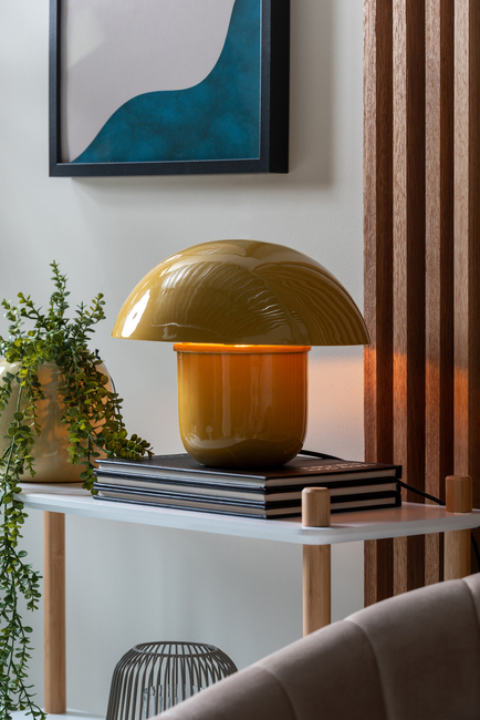 PresentTime Fat Mushroom Bordslampa, Honey Yellow