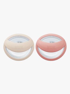 NUK Perfect Match Napp 2-Pack Stl 1, Beige/Red