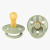 BIBS Studio Colour Napp 2-Pack Latex Stl 2 Rund, Pin/Sage Mix