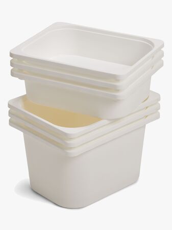 JLY Lådor Två 3-Pack, Vit