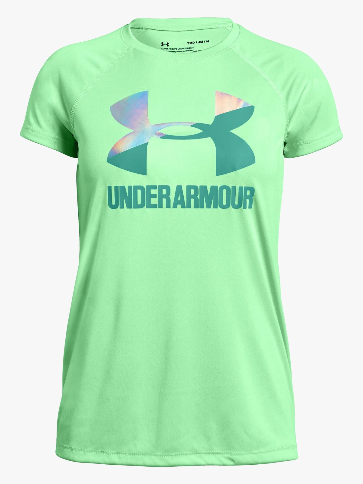 Under Armour Big Logo Tee Solid SS Träningströja, Green Typhoon