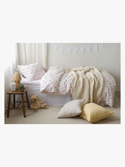 Borganäs Bäddset Hjärtrud 150x210, Beige