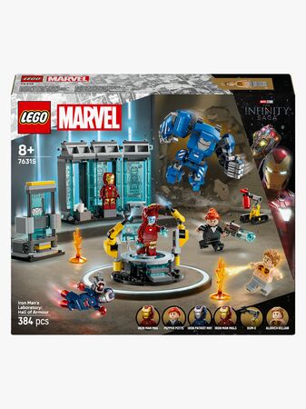 LEGO Super Heroes 76315 Iron Mans labb: rustningarnas sal