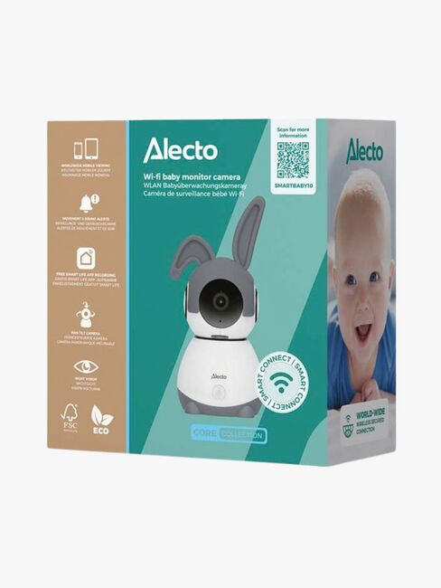 Alecto SMARTBABY10BE Babyvakt, White/Anthracite