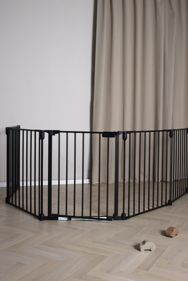 Beemoo SAFE Protect Sicherheitsgitter/Raumteiler 5 Paneele, Schwarz