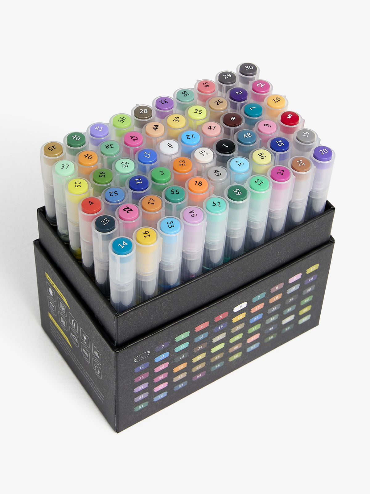 Fippla Akrylpennor 60-Pack