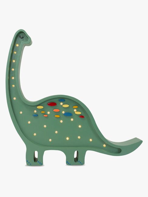 Little Lights Lampa Dinosaurie, Konfetti Grön