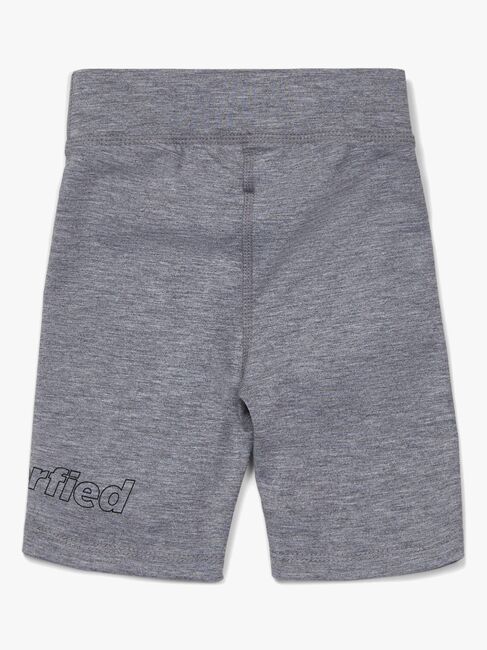 Hyperfied Jersey Logo Biker Shorts, Grey Melange