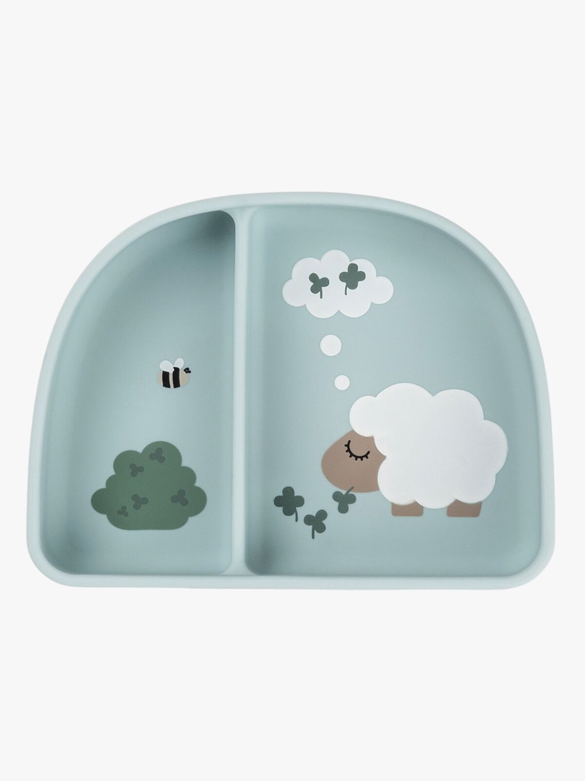 Done By Deer Tiny Farm Delad Tallrik Stick & Stay, Blue